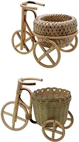 Uxzdx голема зделка бамбус ткаена рака ткаена слама овошје корпа плетен ратан храна за леб кутија кујна украс за декорација велосипед