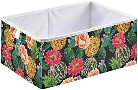 Емеливор цветни летни тропски коцки за складирање коцки за складирање коцки водоотпорна корпа за играчки за канти за организатор на коцка