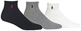 Поло Ралф Лорен 3-Спакувајте Класични Памучни Чорапи За Глуждот
