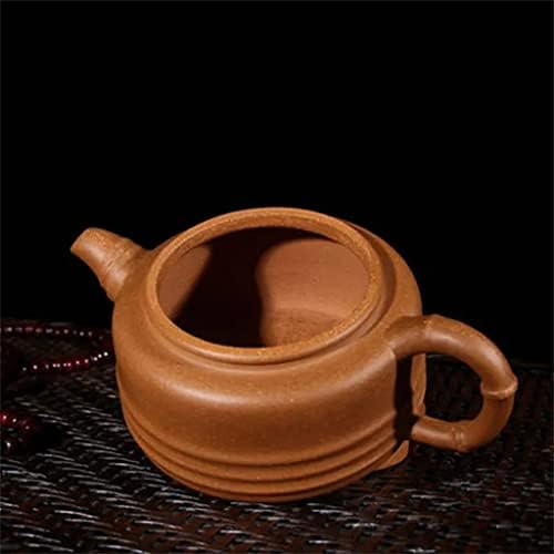 Дебел Зиша Бел 220ml Рачно изработен чајник Кунг Фу керамички чај