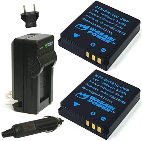 Батерија и полнач за напојување Wasabi за Samsung IA-BH125C и Samsung HMX-R10