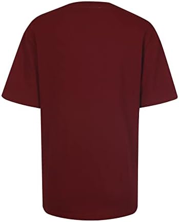 Кошула тинејџерски девојки есен лето облека трендовски краток ракав памук plowубовен графички обичен врвен маица за жени 0м 0м