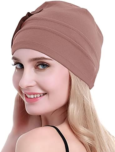 Освио памук хемо-капаче за глава за рак на капа за жени-мек за опаѓање на косата