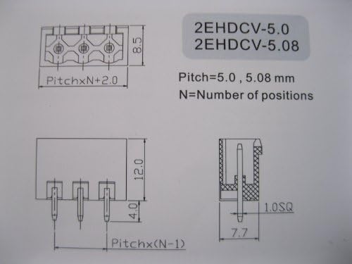 12 парчиња теренот 5.08mm 7way/pin Termin Terminal Block Connector w/директно пин зелена боја приклучок за вметнување на небото