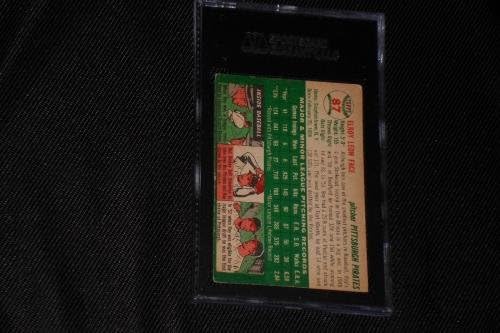 Рој Лице 1954 Топс Потпишан Автограм Картичка 87 Sgc Плоча Авто Одделение 10! - Бејзбол Плочи Автограм Картички