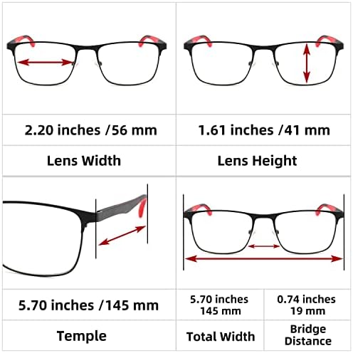 Донгди Очила За Читање За Жени Мажи, Метални Сини Светлосни Блокирачки Читатели, Удобни Пролетни Шарки Очила За Очила против Напрегање