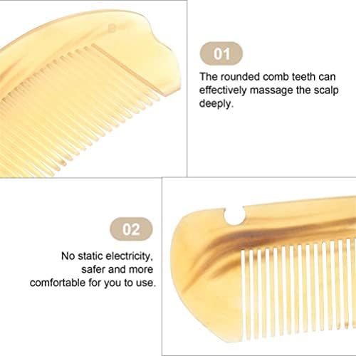 Масажар на чешел со чешел на главата: Преносна масажа за масажа на косата чешел 2 парчиња и алатки за масажа на меридијани длабоко ткиво