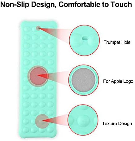 Случајот со ТВ кутија со далечински управувач компатибилен со Apple TV 4K 5 /4 -ти, Symotop Shock TV Box Cover и Siri Remote Silicone
