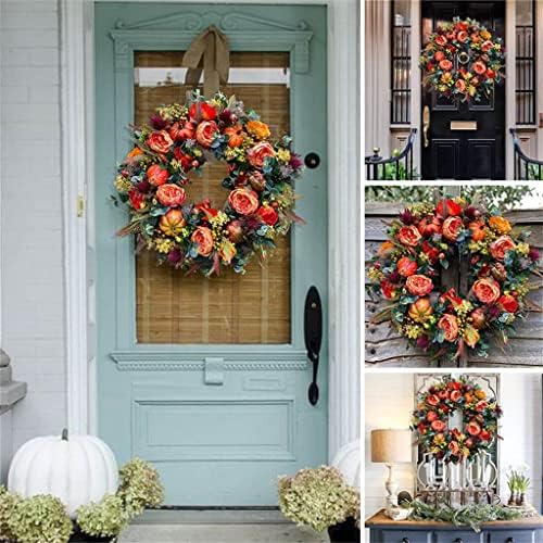 Декорација на врата од растителен венец haалеј есен ратан прстен врата виси ратан прозорец украс украси