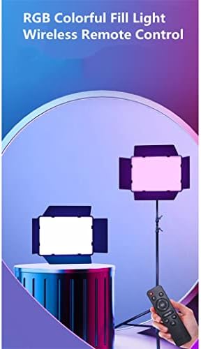 ЕОДНСОФН RGB LED видео-светло фотографирање 0-360 ° Целосна боја Пополнување на ламбата за осветлување CRI95+ 3000-6500K за снимање во