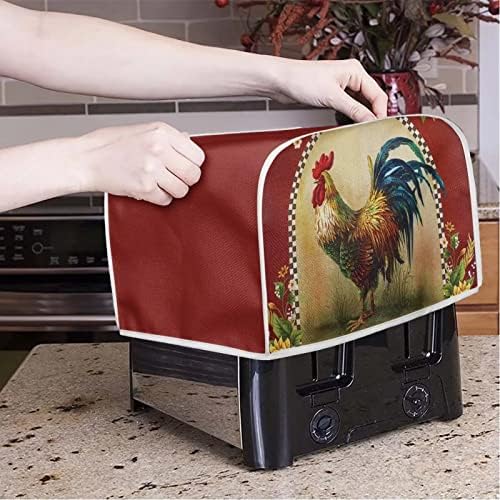 Uniceu сончоглед печати печати тостер покритие 4 парчиња кујнски апарати декор за мала печка тостер за прашина и заштита од отпечатоци