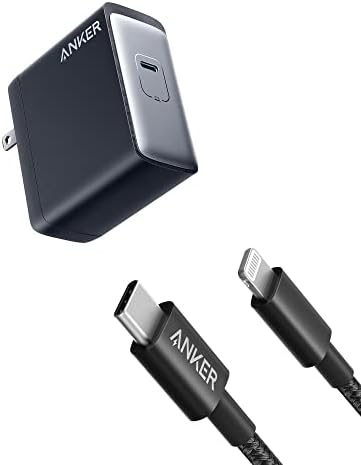 Анкер Нов НАЈЛОН USB-C До Молња Кабел [Mfi Сертифициран, 6ft, Црна] 717 USB C Полнач за iPhone 13 13 Pro 12 Pro Max 12 11 XS XR 8 плус,