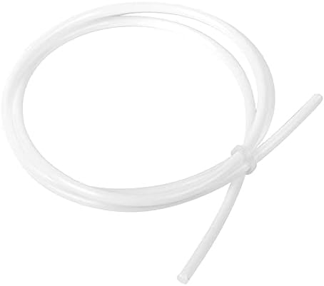 Чувствувачи Ptfe Teflon Tubing, 4mm ID x 6mm OD цевка бела конектор тефлон цевка за 3мм филамент за Bowden 3D печатач, 3 метри
