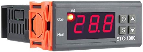 Контролер на контролор на температура STC-1000 дигитален термостат контролер со LCD дисплеј 110-220V, -50 ℃ ~ 99 ℃/-58 ~ 210 ℉