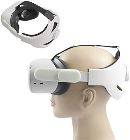 Замена на главата за замена на Mrisata, компатибилен за Oculus Quest 2VR Намалете го притисокот на главата Удобна лента за глава VR додатоци