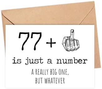 78 -та роденденска картичка - 78 е само број навистина голем, но што и да е - 78 годишна роденденска картичка - Смешен роденден - Руда 78