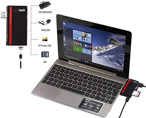 Navitech 2 во 1 лаптоп/таблет USB 3.0/2.0 HUB адаптер/микро USB влез со SD/Micro SD картички читач компатибилен со LG Gram 14 ”2-во-1