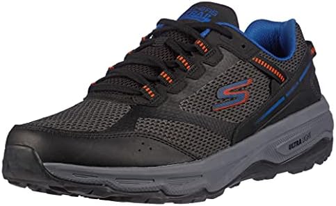 Skechers Mean Gorun Gulnatture-Trail-Trake Runing Walking Shoe Whoe With Staker Fone Sneaker, црна/портокалова, 8,5