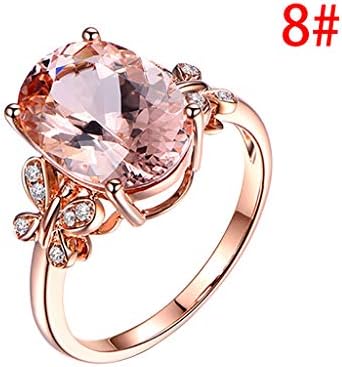 Ringвони за венчавки за венчавки од пасијанс, овални исечени кубни цирконија прстен за жени ветуваат прстен за нејзиниот тенок