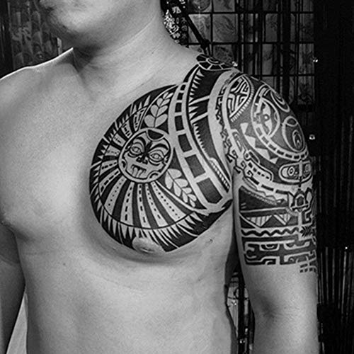 Водоотпорна привремена налепница за хартија за тетоважи Двејн nsонсон Тотем голема уметност на телото