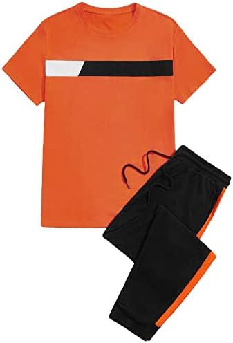 Горглитер машка облека со две парчиња облека во боја и џемпери и патеки за патеки за патеки
