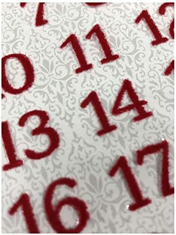 Собрани Налепници со црвен Број За Доаѓањето Календар-Барок