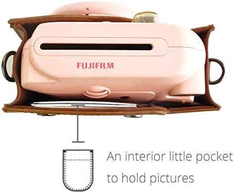 Hellohelio Класичен Гроздобер Стп Кожа Instax Камера Компактен Случај За Fujifilm Instax Мини 9/8/8+ Инстант Филм Камера