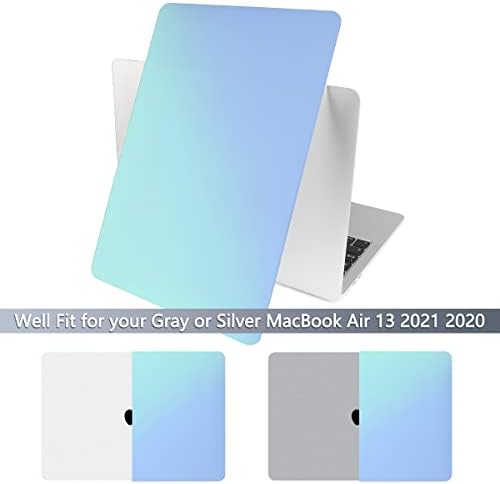 Случај за градиент на Батианда за MacBook Air 13 Inch 2021 2020 Model A2337 M1 Чип A2179 A1932 Цврста пластична обвивка со капакот на тастатурата