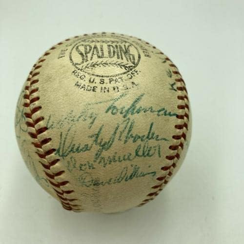 Тимот на Вили Мејс 1955 година во Yorkујорк гигантите потпиша Бејзбол на Националната лига JSA COA - Автограмирани бејзбол