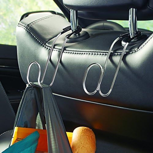 Држач за чанти со високи патни метални метали и куки за седишта за намирници за предното седиште, задното седиште и багажникот
