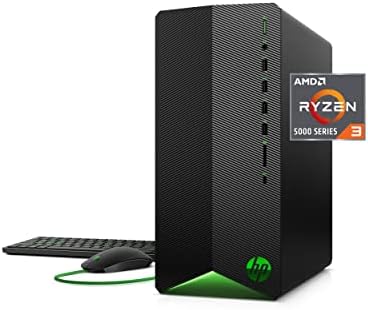 HP Павилјон Игри Десктоп, AMD Radeon RX 5500, AMD Ryzen 3 5300g Процесор, 8 GB RAM МЕМОРИЈА, 512 GB SSD, Windows 11 Дома, 9 USB Порти, Тастатура