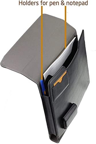 Брунел Црна Кожа Фолио Случај-Компатибилен Со Acer Аспирант 5 Лаптоп А517-53 17.3