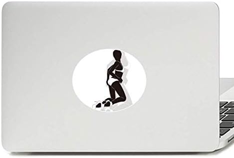Hotешка жена бикини преглед на винил амблем графички лаптоп лаптоп лаптоп