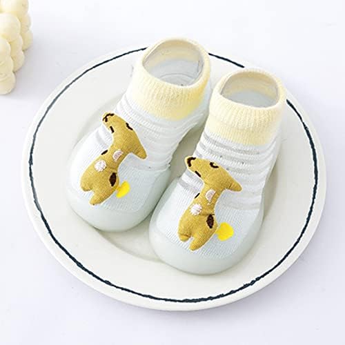Летни и есен удобни чевли за новороденчиња, слатки диносауруси жирафа, деца од грицкање девојчиња фустани чевли