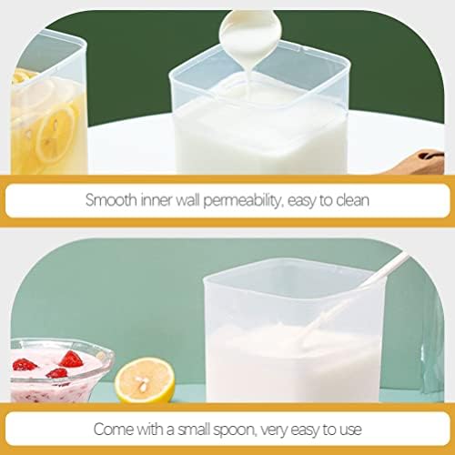 Хемотон Житни Контејнери Складирање Пластична Кутија За Складирање 1 Комплет Јогурт Свежо-Чувајте Кутија Пренослива Кутија За Складирање