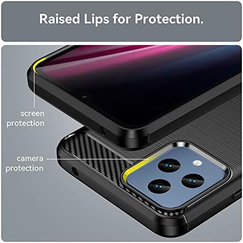 Hnhygete за Revvl 6 5g Случај, T-Mobile Revvl 6 5G Случај Со Заштитник На Екранот, Отпорен На Удари Мек Тенок Силиконски Заштитен Телефонски