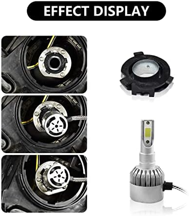 neynavy H7 LED Headlight Car Bulb Adapter Holder Socket Car Headlamp Retainer Base for KIA K3 K4 K5 Sorento SportageR Coupe Grand