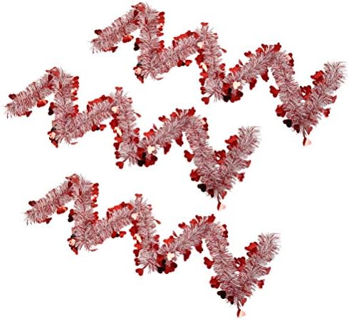 Абоофан 3 парчиња Ден на в Valentубените во обоени ленти за украсување на срцето за моделирање на срце