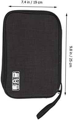 SOLUSTRE Организирајте И Организирајте Торби Торба За Носење Слушалки Торба За Патување Електроника Организатор Торба Dsl Кабел