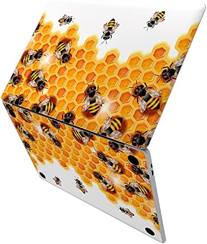 Cavka vinyl Decal Skin компатибилна за MacBook Pro 16 M1 Pro 14 2021 Air 13 M2 2022 Retina 2015 Mac 11 Mac 12 Honey Bee Cute Yellow