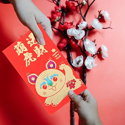 Нуобести Свадба Фаворизира Џебен Паричник 5 Комплети 2022 Година Црвен Плик Кинески Хороскопски Среќа Пари Црвени Пакети Хонг Бао Пари