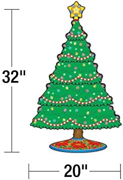 Сет на Божиќни билтени на Карсон Делоса, Мини, Мајри Божиќна банер, новогодишна елка, подароци, трска од бонбони, украси, топер на дрвја, исечоци