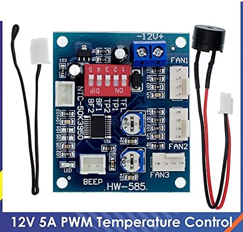 ZYM119 DC 12V 5A PWM PC процесорот на вентилаторот на вентилаторот Контрола на контролата на брзината на контролата на брзината на контролорот