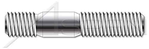 M10-1,5 x 45mm, DIN 938, метрика, столпчиња, двојно завршување, завршен крај 1,0 x дијаметар, A4 не'рѓосувачки челик