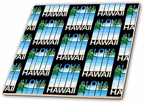 3дроза ретро дизајн за патување За сувенир Алоха хаваи. - Плочки