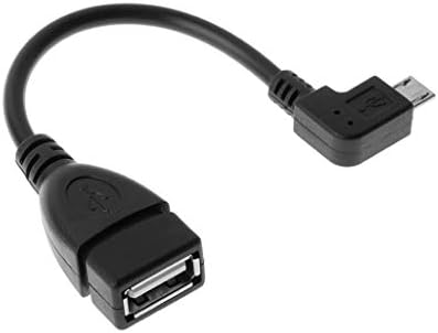 90 степени микро USB кабел машки до OTG адаптер за траен и практичен начин на таблети