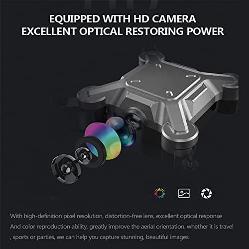 Xiaokeke мини дрон со камера за возрасни почетници и деца, преносен RC Quadcopter со автоматско лебди, 3Д флип, 3 режими на