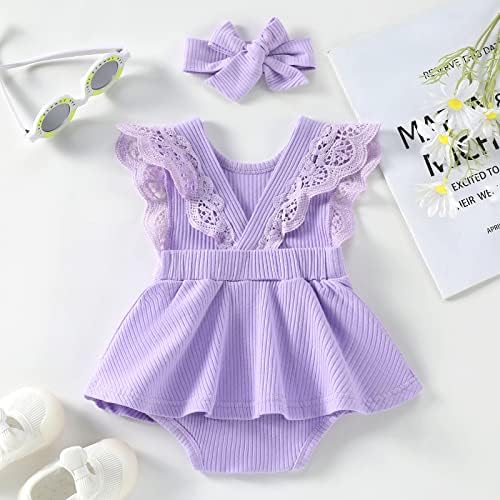 Новороденче девојче Руфл, ромпер фустан, новороденче деца цветни ребрести врвови од туту здолништа со едно парче фустани за облекување облека