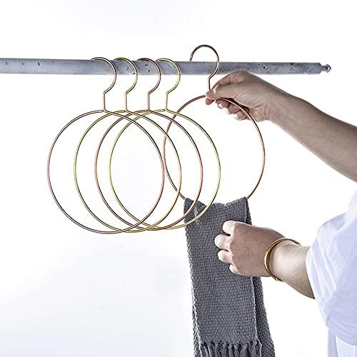Стандардни закачалки на IeaseJ 1 парчиња, закачалки ， железо закачалка круг ， облека за врзана шамија за висини за висини ，