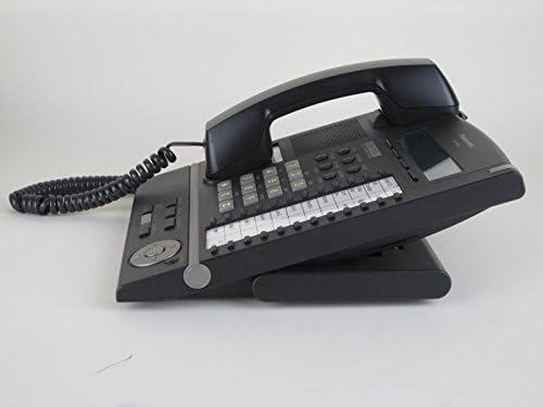 Panasonic KX-T7633-B Дигитален телефон со црна линија со црна линија со 3-линиски LCD